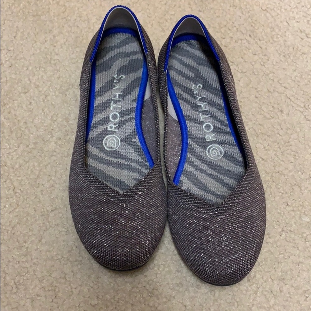 Rothy’s The Flat - grey metallic